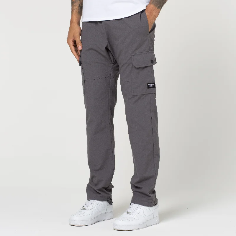 Ripstop Open Hem Cargo Pant | Charcoal Refined Men's Hand