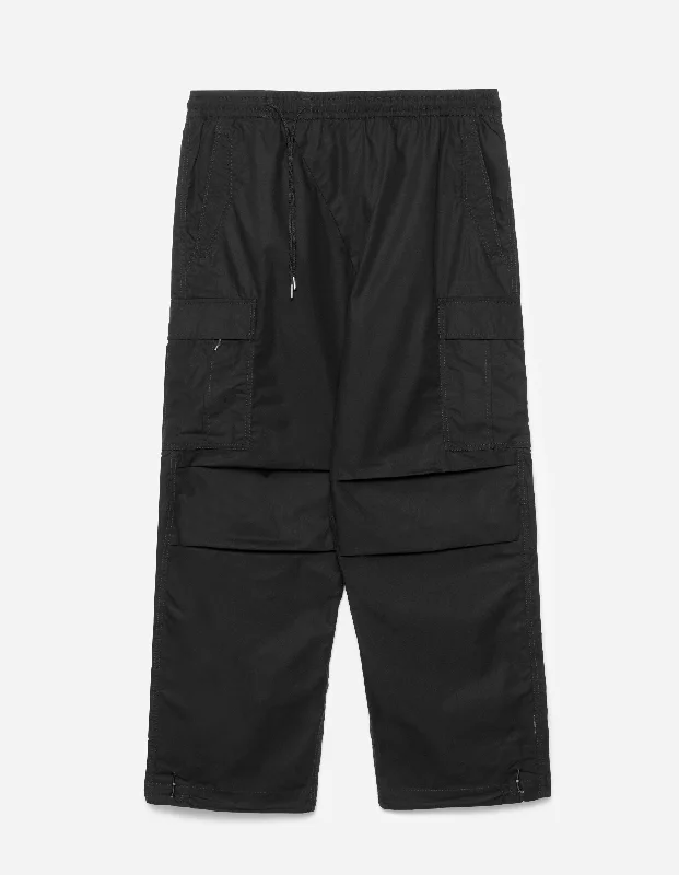 5307 Asym Cargo Track Pants Black Modern Men's Tech