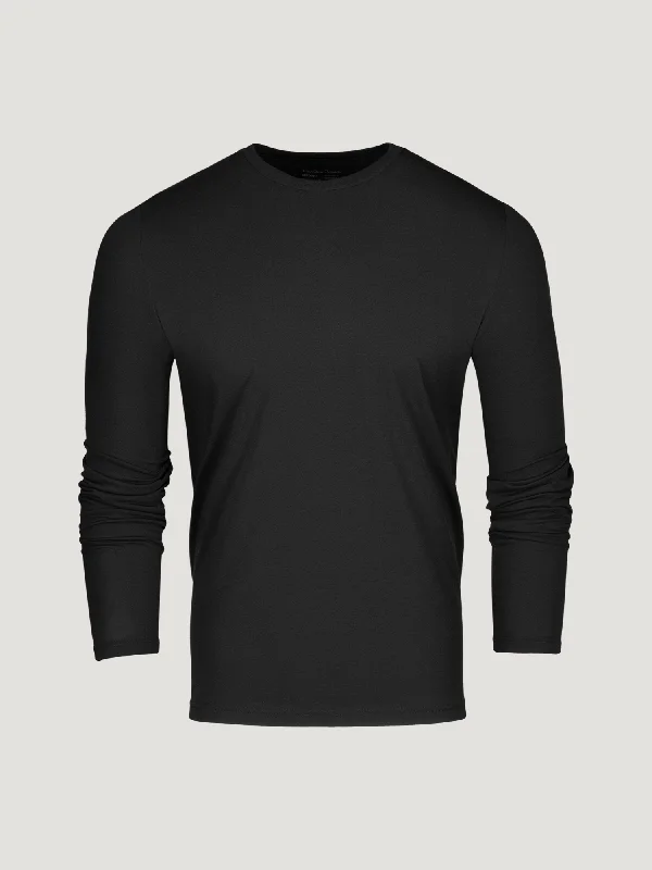 Black Performance Long Sleeve Crew FINAL SALE Confident Men's Power