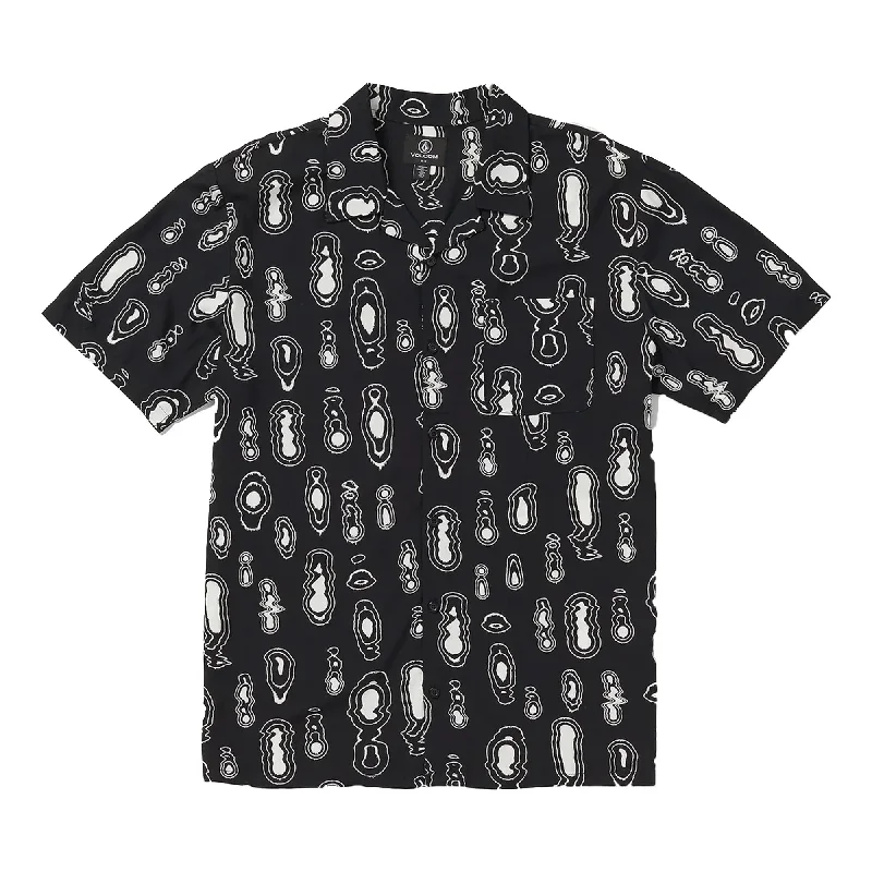 Volcom Shaken Strirred Men's S/S Dress Shirt - Black Artistic Men's Avant