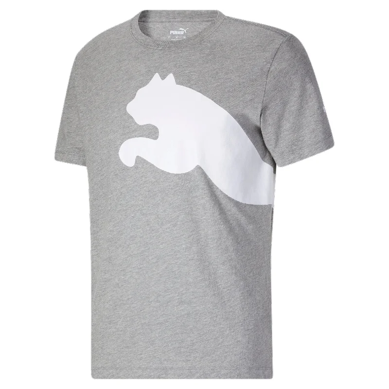 PUMA Men's Oversized Logo Tee Polished Men's Silk