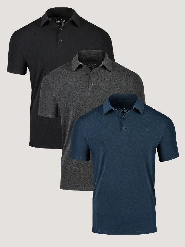 Foundation Performance Polo 3-pack Elegant Men's Cashmere