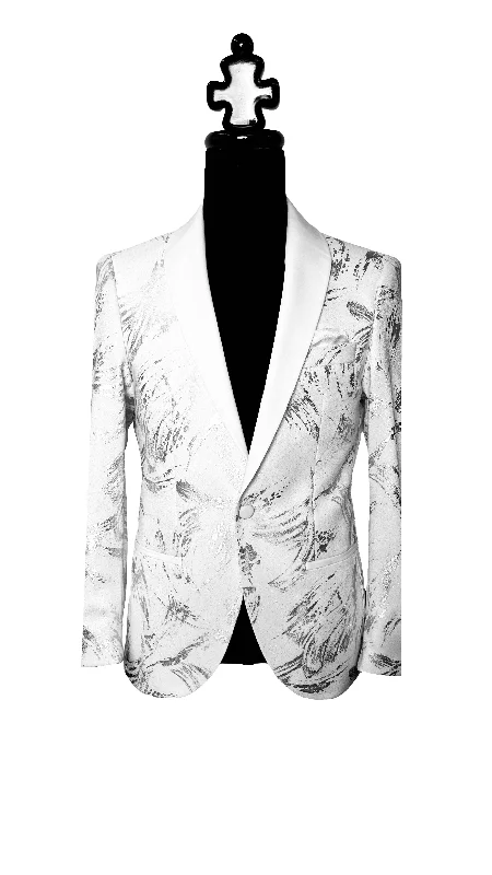 Elegance Tuxedo with Silver Brush Designs Dynamic Men's Moto