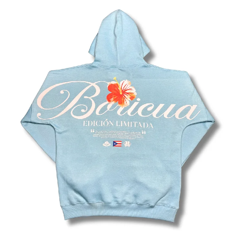 *New*Heavyweight Boricua Hoodie - Carolina Blue Dapper Men's 1920S