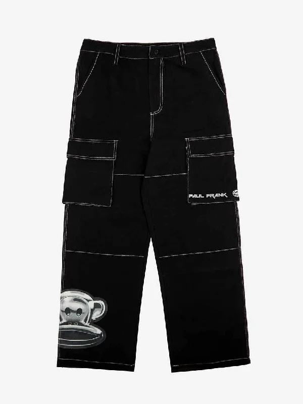 Julius Black Cargo Pants Sophisticated Men's 