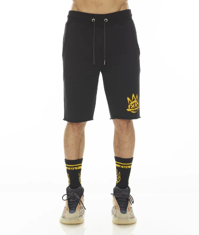 SWEATSHORT IN BLACK Sharp Men's Italian