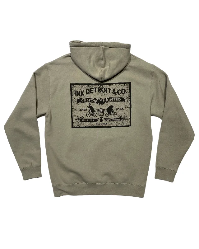 Ink Detroit & Co Premium Heavyweight Hoodie - Cement Tailored