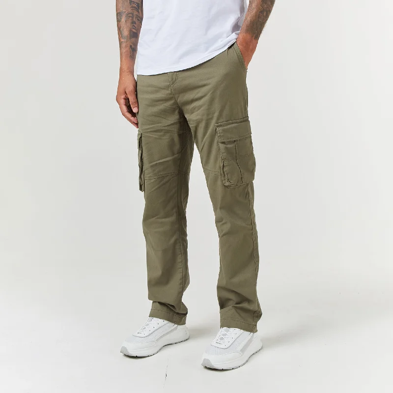 Utility Trouser | Khaki Luxurious Men's High