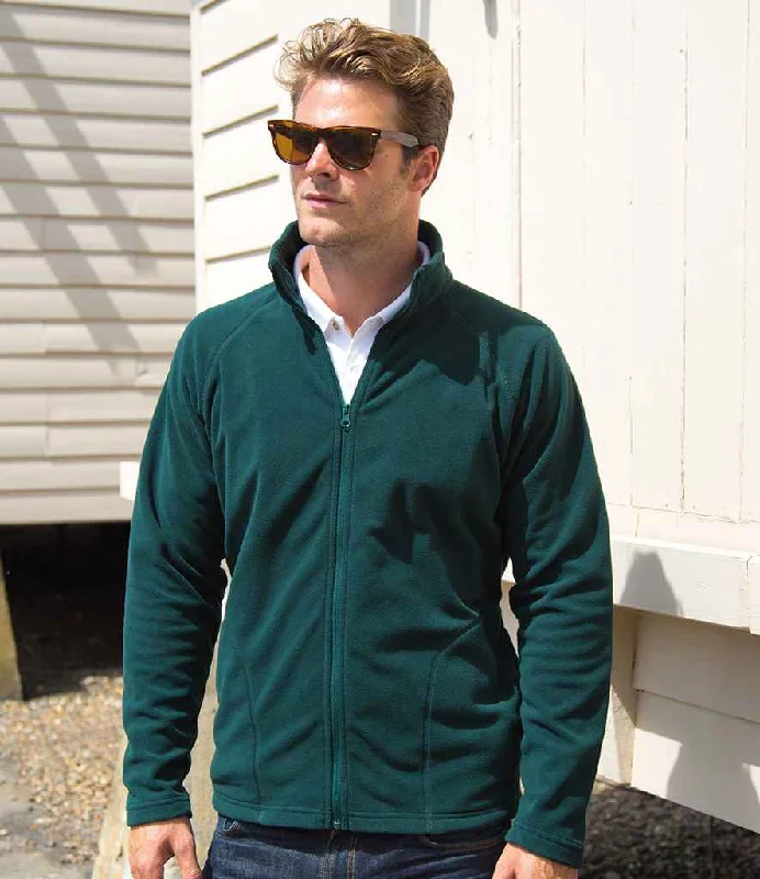 Result Core Micro Fleece Jacket | Forest Green Youthful Men's Pop