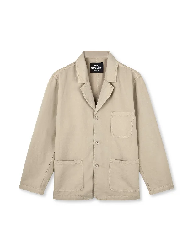 Cotton Lin Twill August Blazer, Trench Coat Business