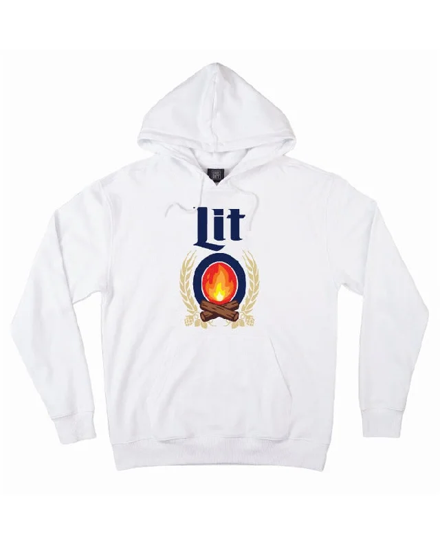 INK "Lit" Hoodie - White Street