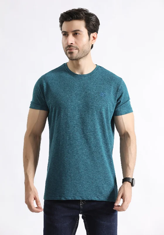 Teal Chain Yarn Basic Tee Lumberjack