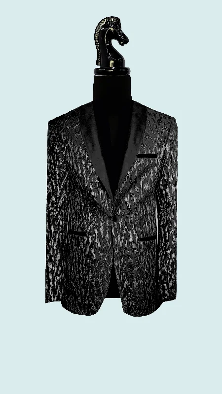 Vercini Onyx Elegance Tuxedo Blazer Edgy Men's Punk