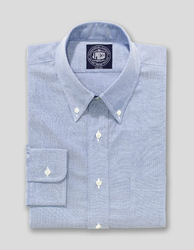 BLUE OXFORD DRESS SHIRT - TRIM FIT Dynamic Men's Moto