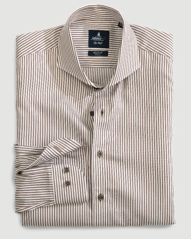 Judes Top Shelf Button Up Shirt - Coffee Modern Men's Tech