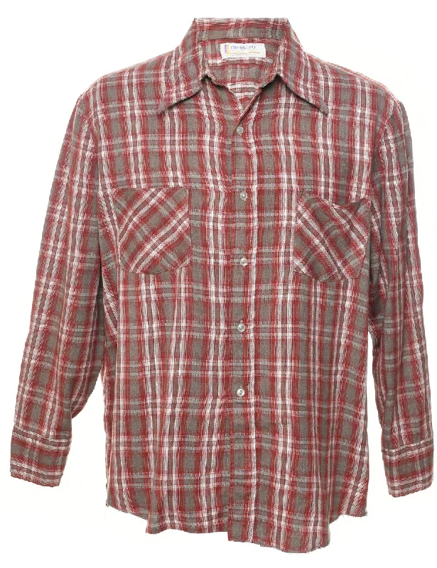 Long Sleeved Checked Shirt - XL Artistic Men's Avant