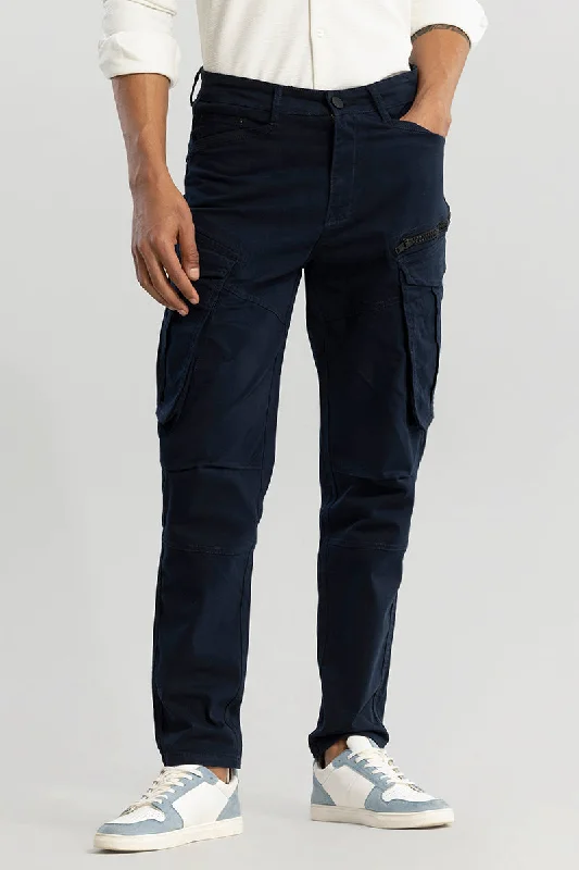 Kyubic Navy Cargo Pant Earthy Men's Sustainable 