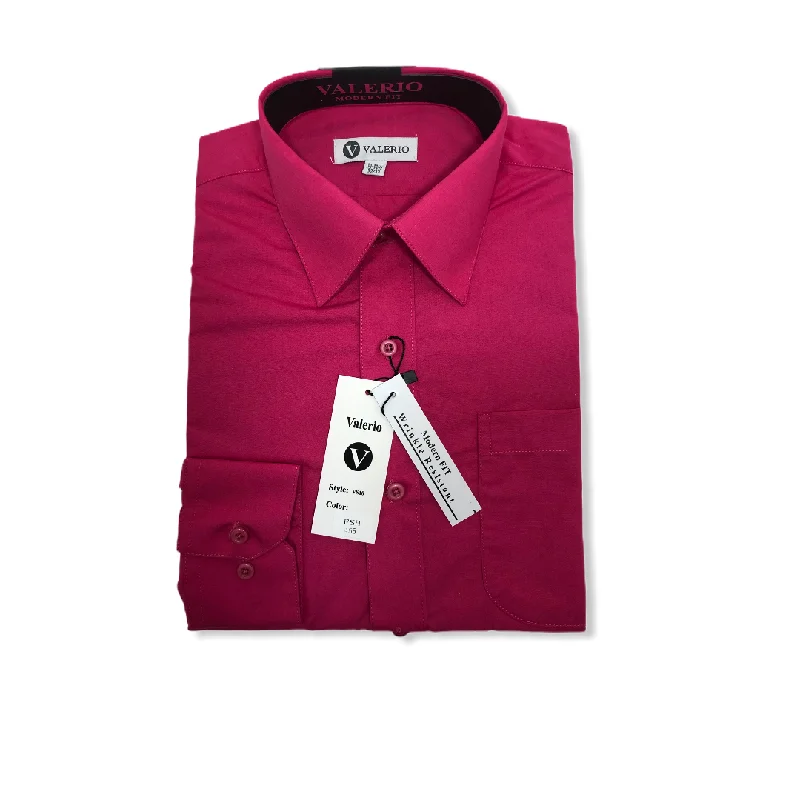 Valerio Fuchsia Dress Shirt (NEW) Artistic Men's Avant