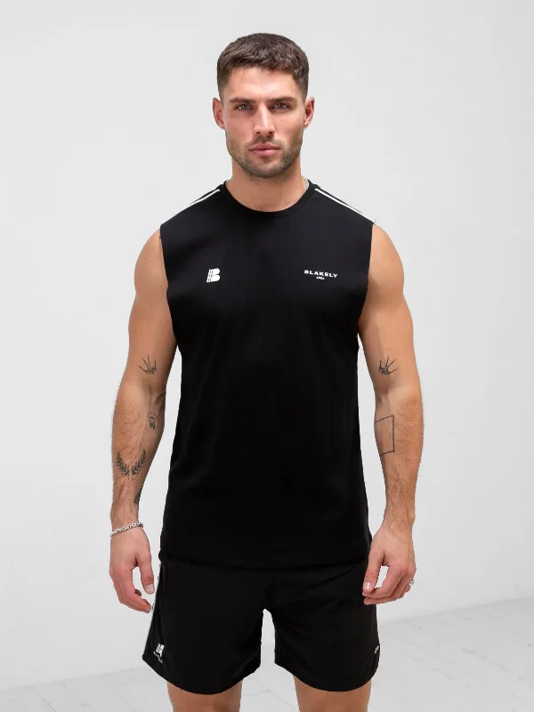 Apex Pro Sleeveless Vest - Black Trendy Men's Oversized