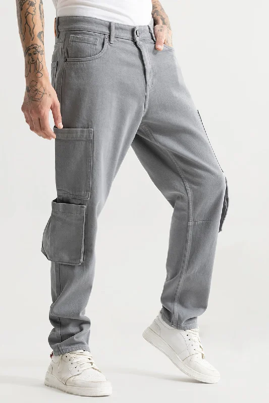 Void Grey Baggy Fit Jeans Stylish Men's Tropical 