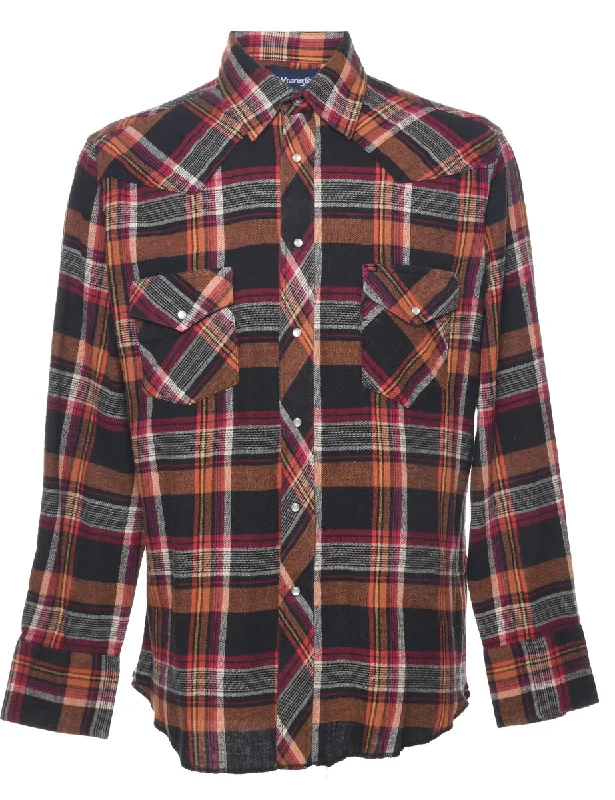 Wrangler Checked Shirt - L Vintage Men's 1970S Disco