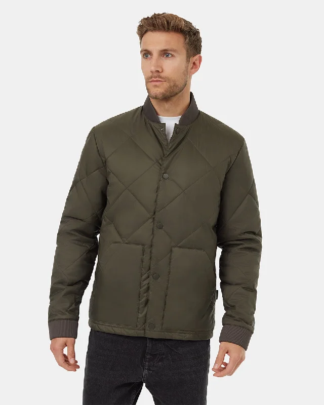 Diamond Padded Bomber Jacket Luxurious Men's High