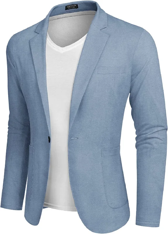 Casual Regular Fit Lightweight Linen Blazer (US Only) Cclassic Men's Tweed