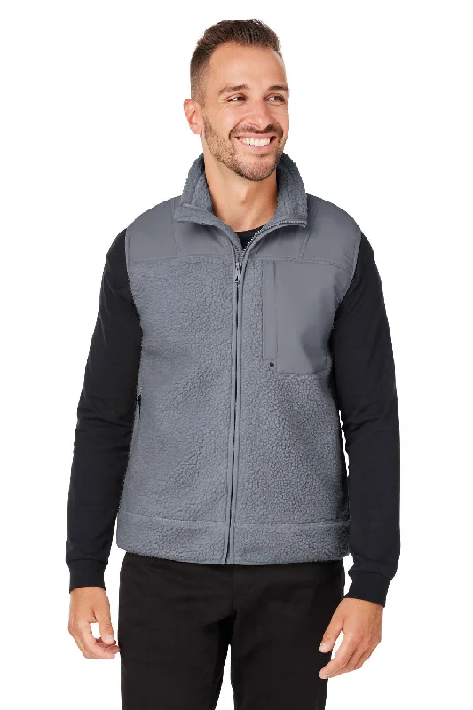 Spyder Mens Venture Sherpa Full Zip Vest - Polar Grey British Gentleman Style