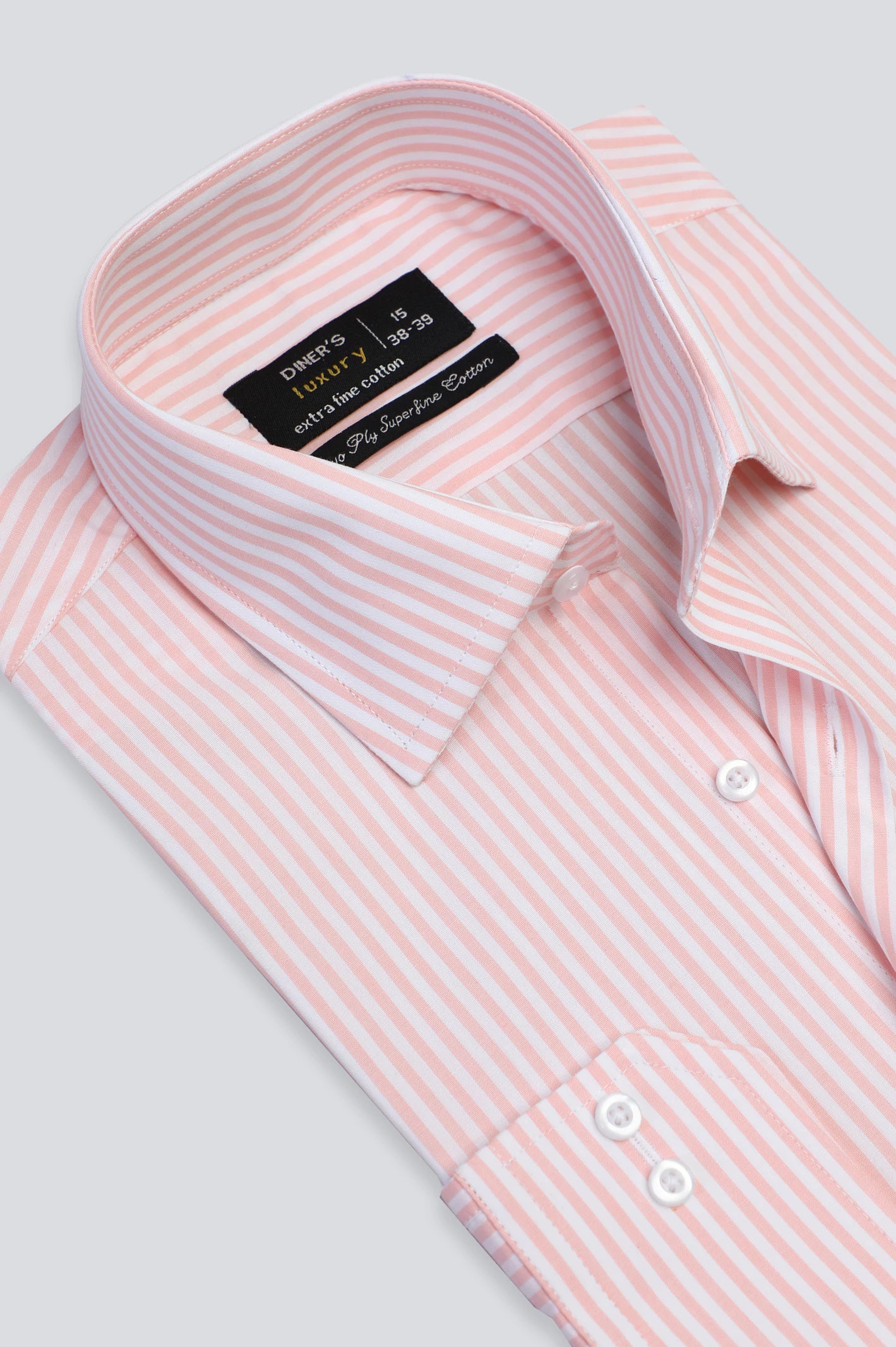 Pink Bengal Stripes Formal Shirt Edgy Men's Punk