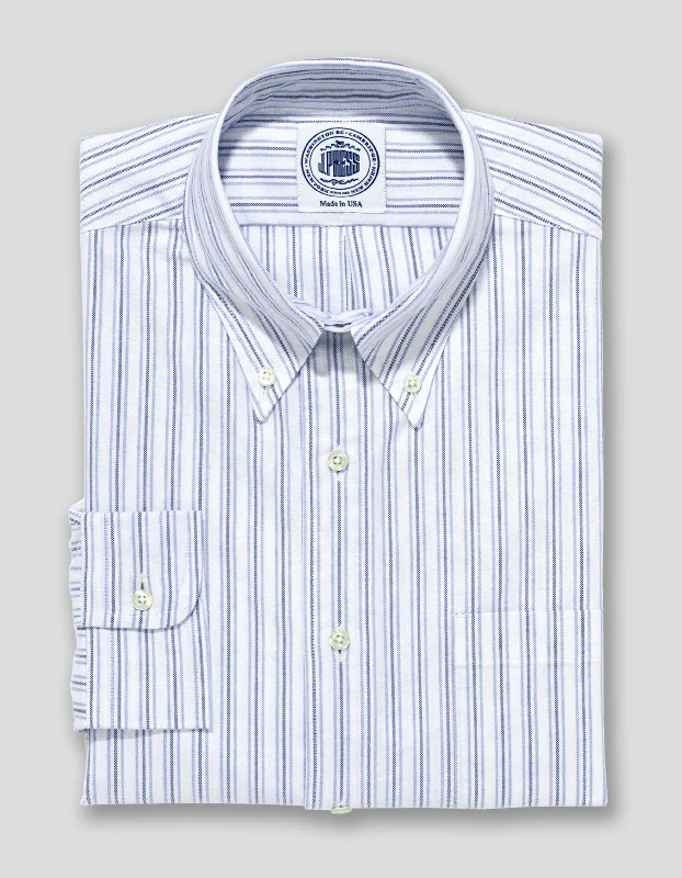 BLUE/BLUE STRIPE OXFORD DRESS SHIRT Gym