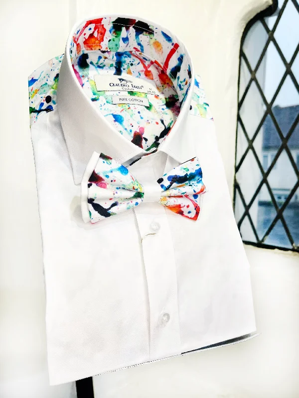 SPLASH TUXEDO SHIRT Sophisticated Men's French