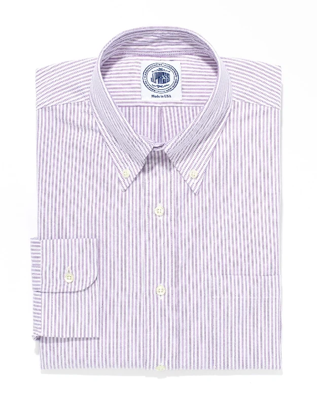 PURPLE/WHITE OXFORD DRESS SHIRT Business