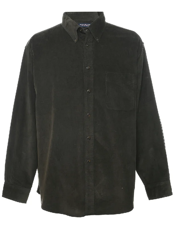 Corduroy Olive Green Shirt - XL Tailored