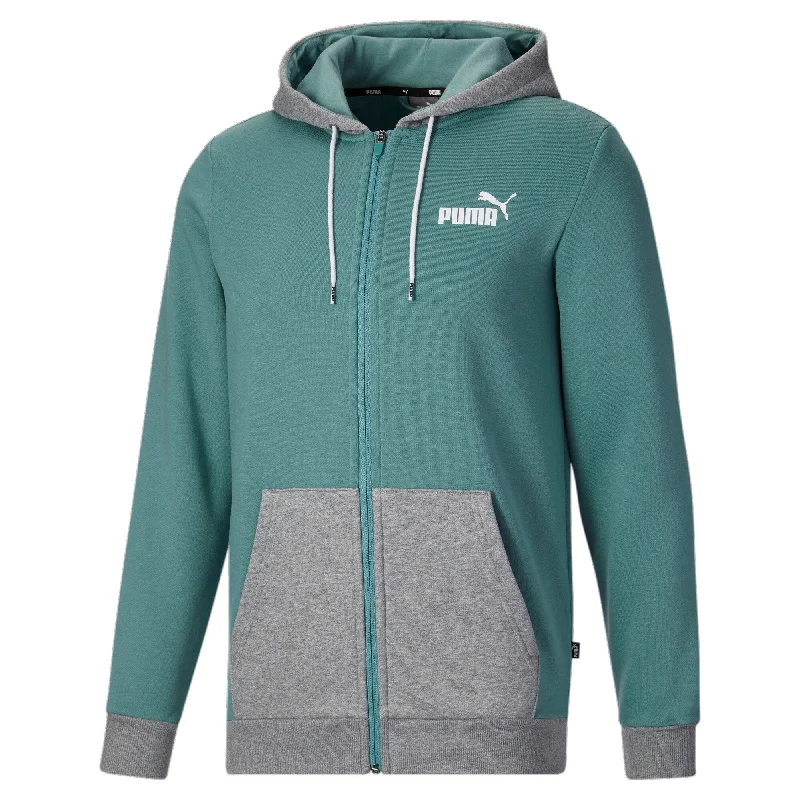 PUMA Men's Colorblock Hoodie Trendy Men's Bucket