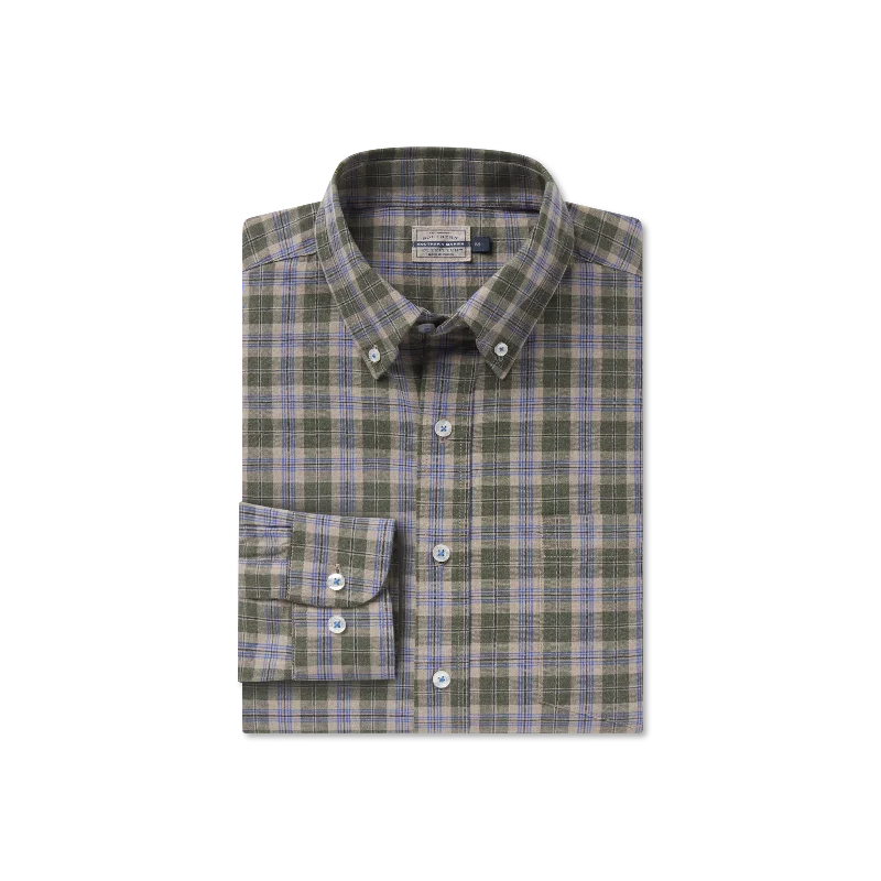 Bandera Washed Plaid Dress Shirt Monochromatic All