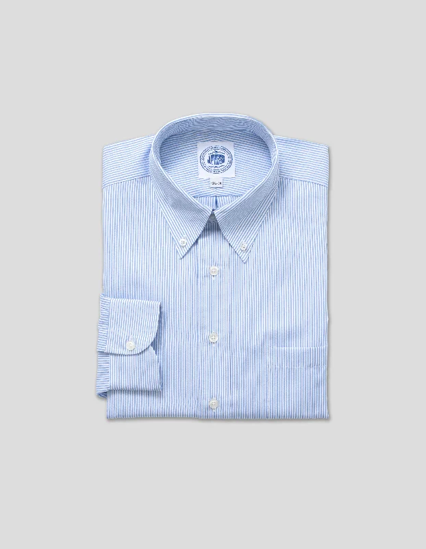 LIGHT BLUE STRIPE TWILL Earthy Men's Sustainable 