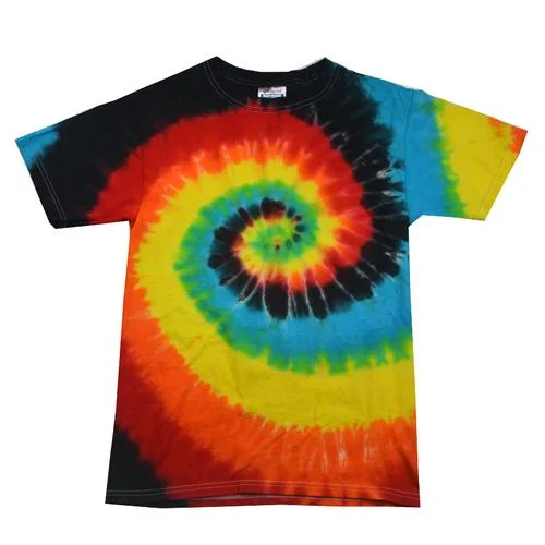 Twist Tie Dye Eclipse Men T-Shirt Soft Cotton Short Sleeve Modern Men's Tech