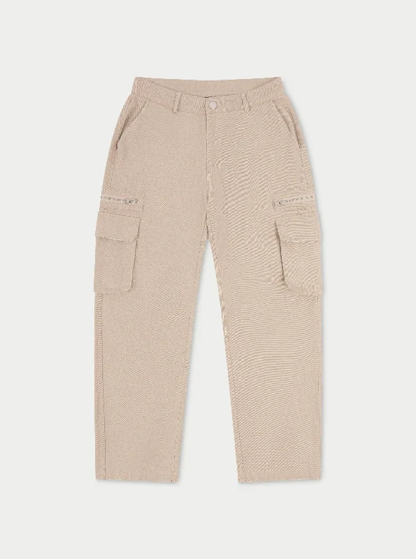 PATCH POCKET TWILL CARGOS - BEIGE Cool Men's Skate