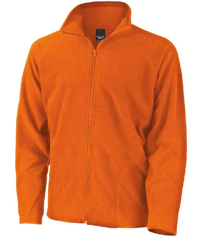 Result Core Micro Fleece Jacket | Orange Dapper Men's 1920S