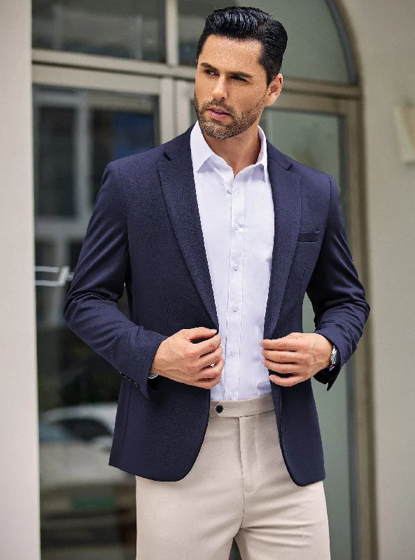 Simple One Button Blazer Jacket (US Only) Organic