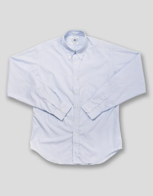 2-PLY 100s - BLUE HAIRLINE DRESS SHIRT Youthful Men's Anime