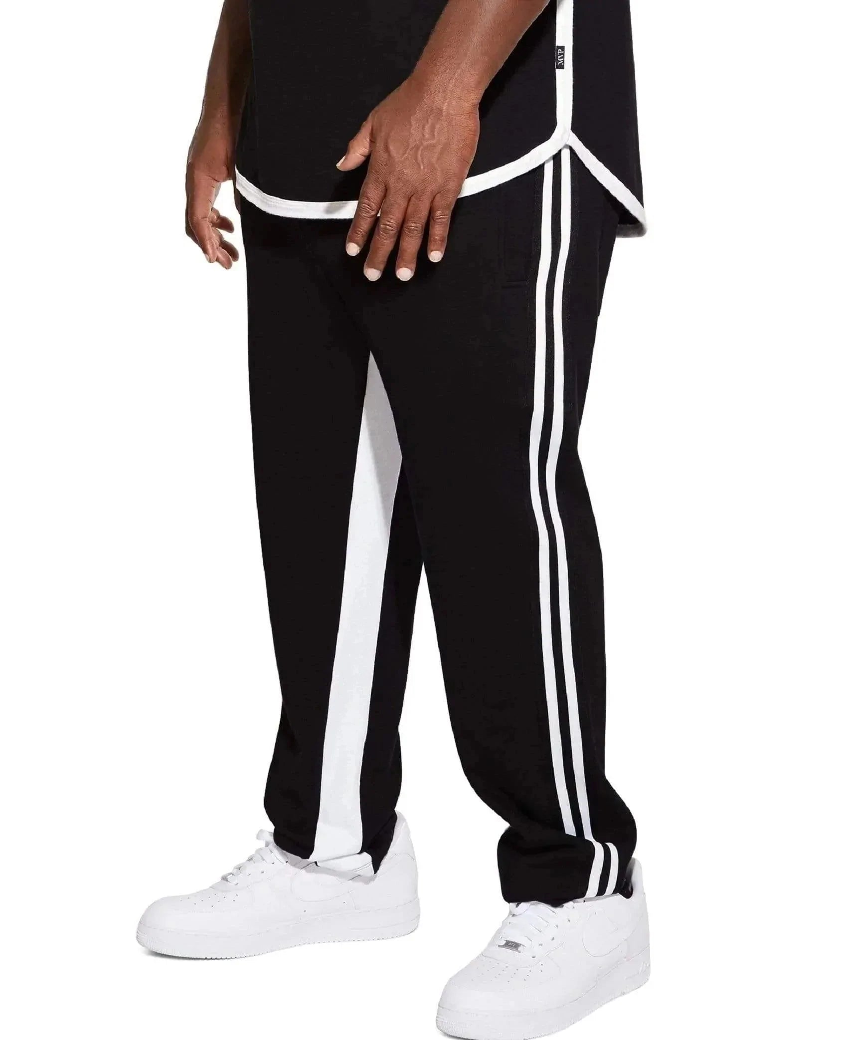 Striped Track Pants Masculine Men's 