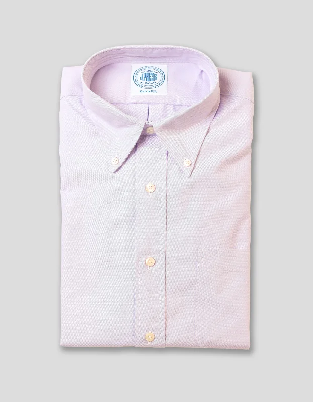 SOLID PURPLE OXFORD DRESS SHIRT Confident Men's High