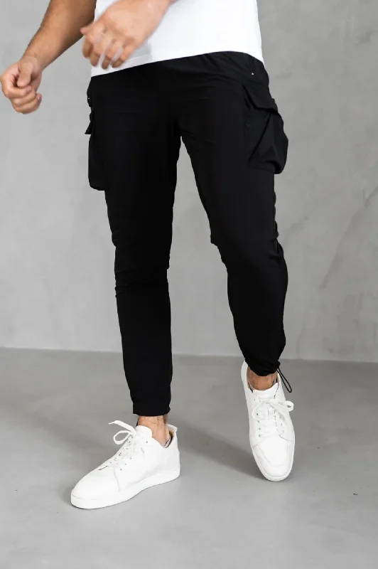 Capo LIGHTWEIGHT Cargo Pant - Black Tailored