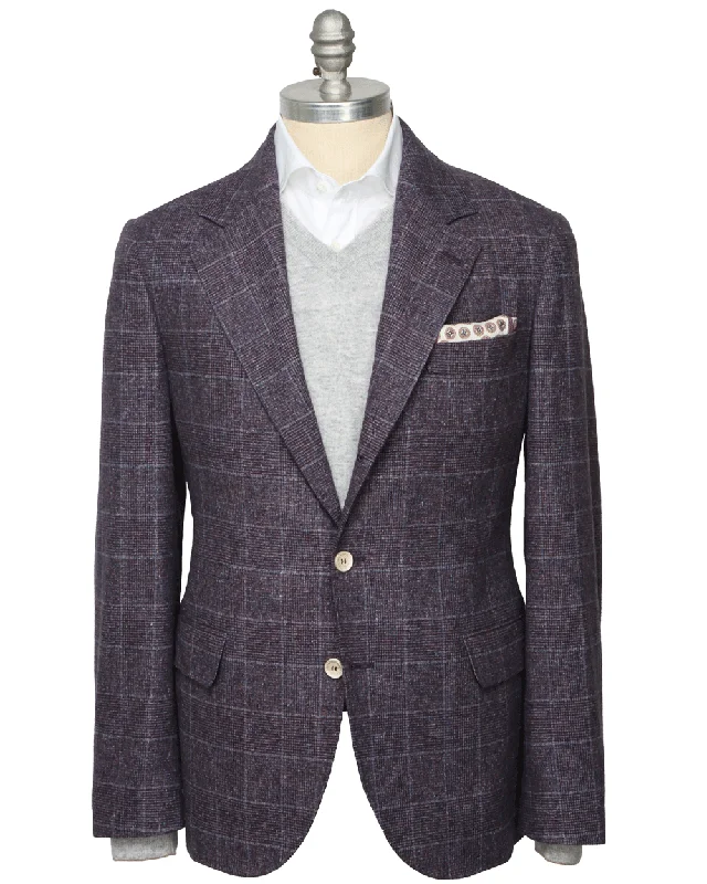 Iris Purple Glen Plaid Sportcoat Laid