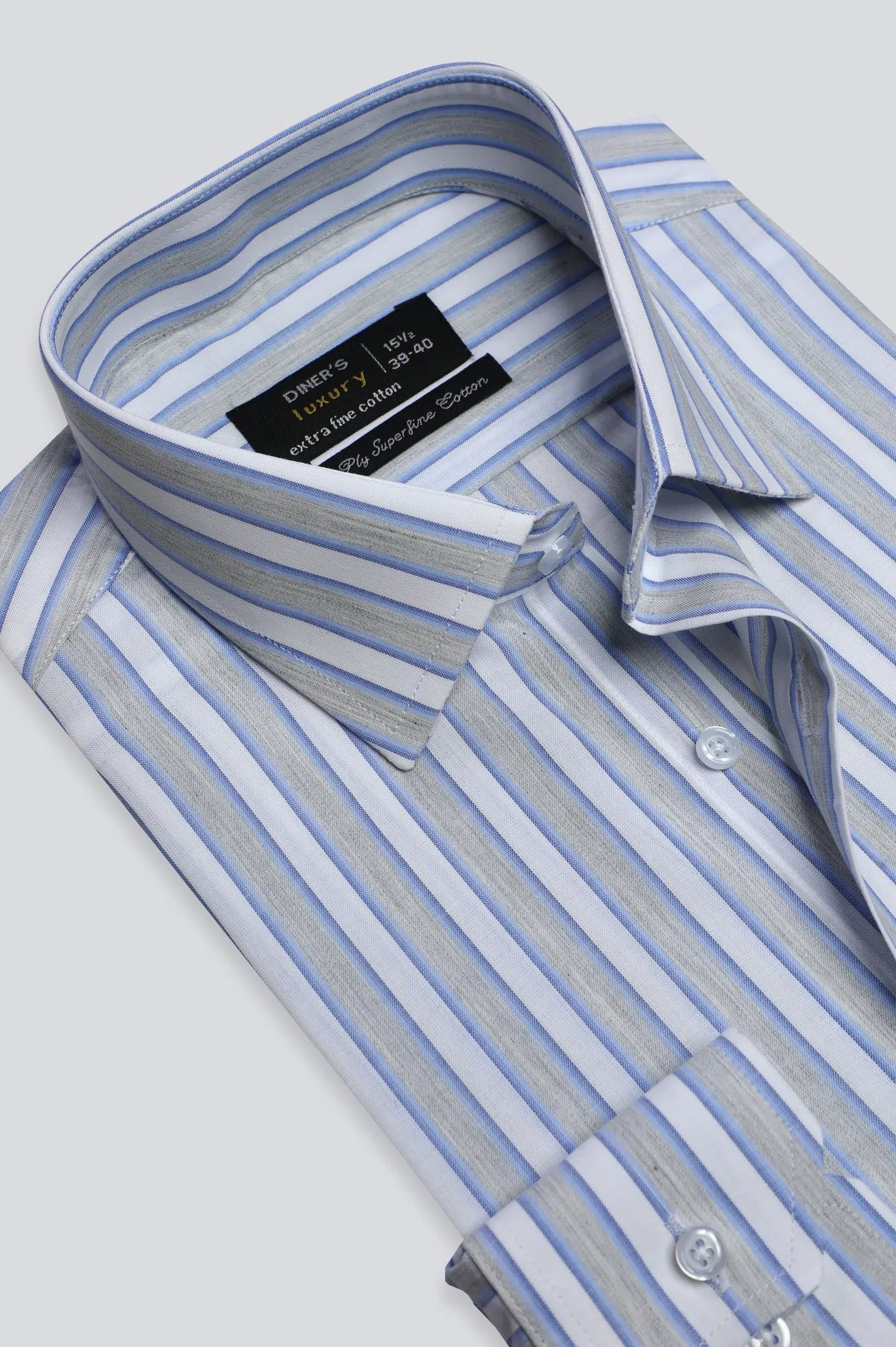 Multicolor Awning Stripe Formal Shirt Dynamic Men's Moto