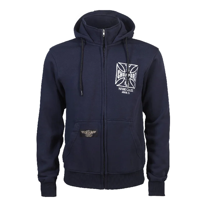 WCC OG ATX ZIP HOODY NAVY BLUE Masculine Men's 