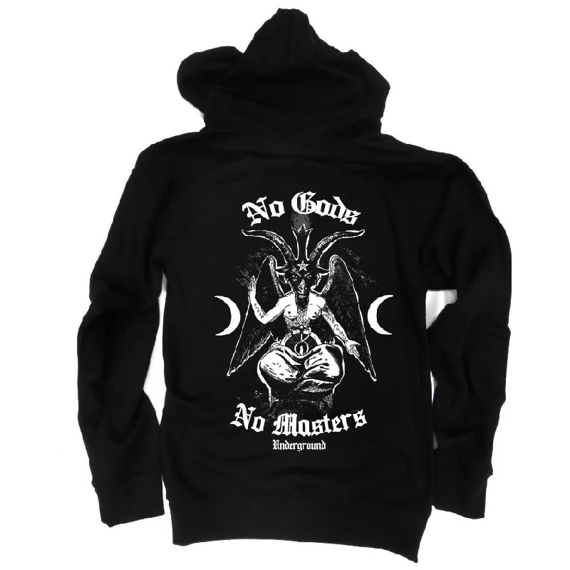 No Gods No Masters Hoodie Laid