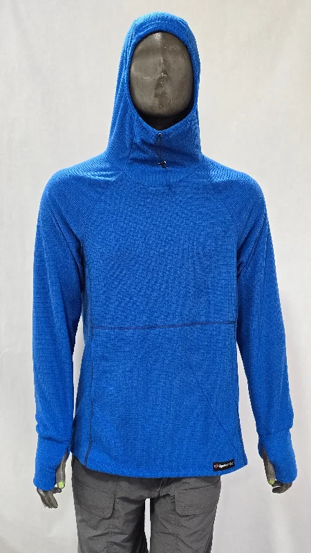 Men's Hoodie - Blue Sleek Men's Contemporary 