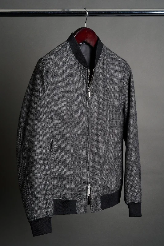 Birdseye Tweed Bomber Artistic Men's Hand